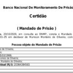mandado de prisão pelo CPF